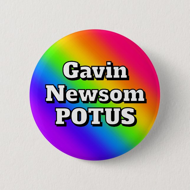 Gavin Newsom POTUS Button (Vorderseite)