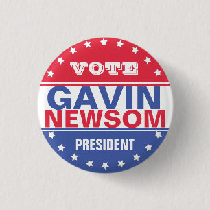 Gavin Newsom Präsident Button