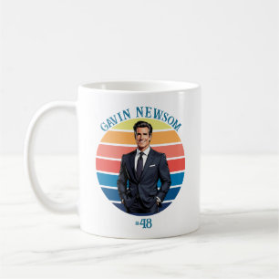 Gavin Newsom   Vintag #48 Kaffeetasse