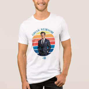 Gavin Newsom Vintag #48 Tri-Blend Shirt