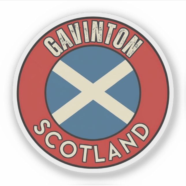 Gavinton, Schottland Aufkleber (Vorderseite)