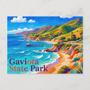 Gaviota State Park Kalifornien Postkarte