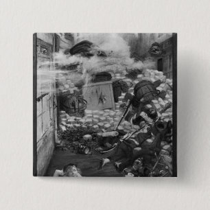 Gavroche, das Patronen sammelt Button