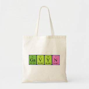 Gavyn Periodic Table name tobag Tragetasche