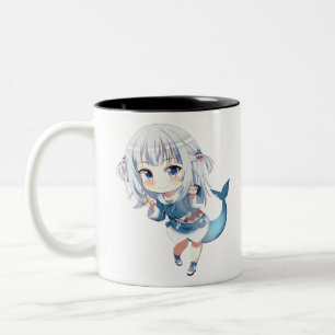 Gawr Hololiven (が う ・ ぐ ら) Zweifarbige Tasse