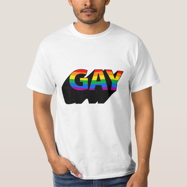 GAY 3D T-Shirt (Vorderseite)