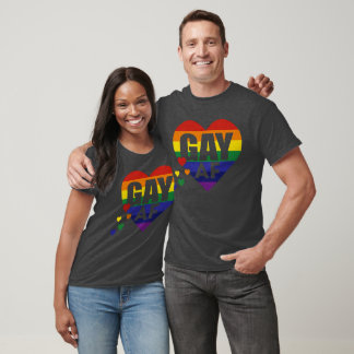GAY AF Regenbogenherz T-Shirt
