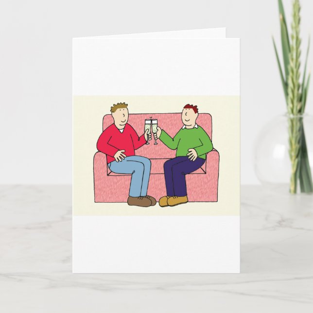 Gay Anniversary Herzlichen Glückwunsch Karte (Vorderseite)