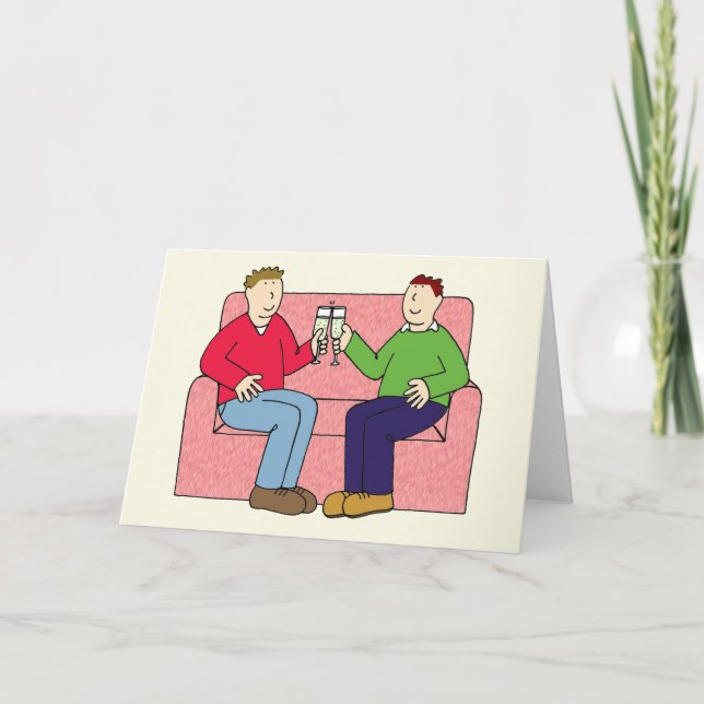 Gay Anniversary Herzlichen Glückwunsch Karte (Vorderseite)