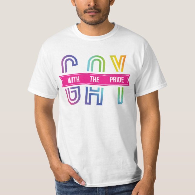 Gay avec la Fierté en 3 couleurs T-shirt (Devant)