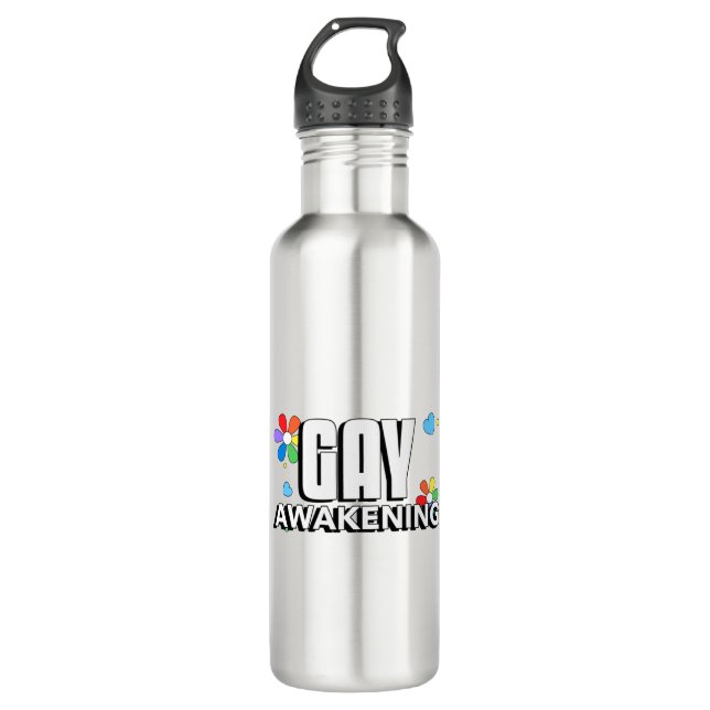 Gay Awakening Edelstahlflasche (Vorderseite)