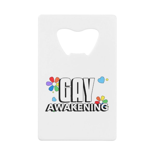 Gay Awakening Geldbeutel Flaschenöffner (Vorderseite)