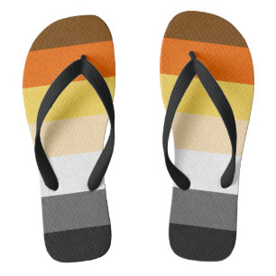 Gay-Bär-Flag Flip Flops