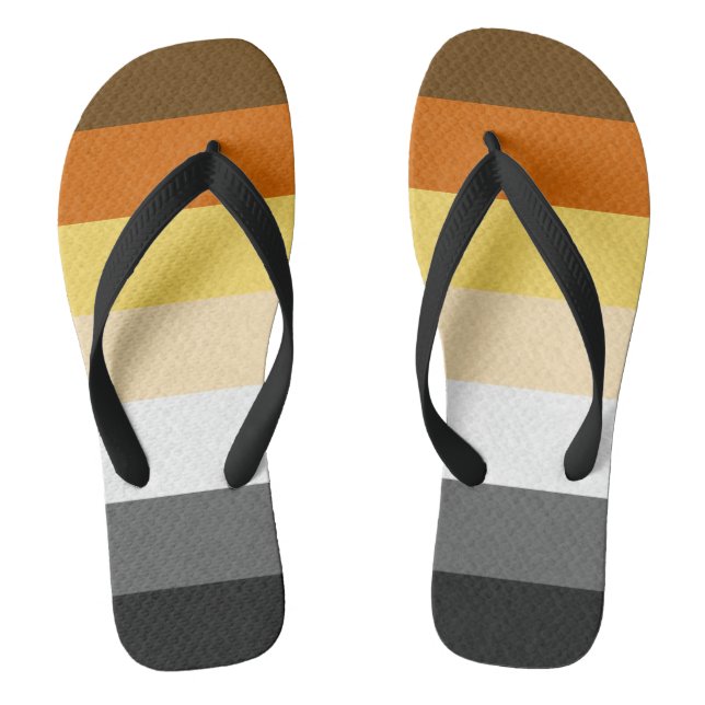 Gay-Bär-Flag Flip Flops (Fußbett)