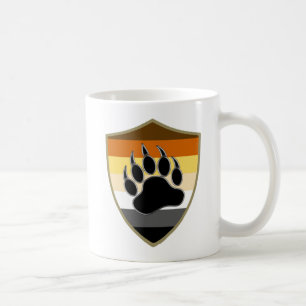 Gay-Bär-Stolzfarben Bärenpranken-Schild Kaffeetasse