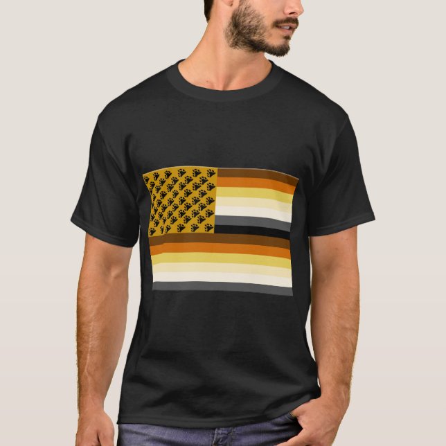 Gay Bear American Flag Shirt (Vorderseite)