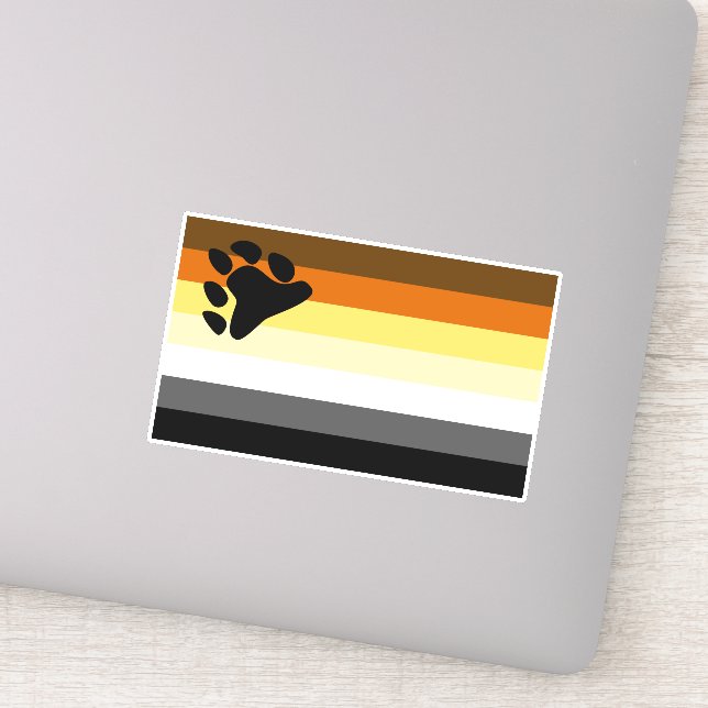 Gay Bear Brotherhood Flag Aufkleber (Detail)