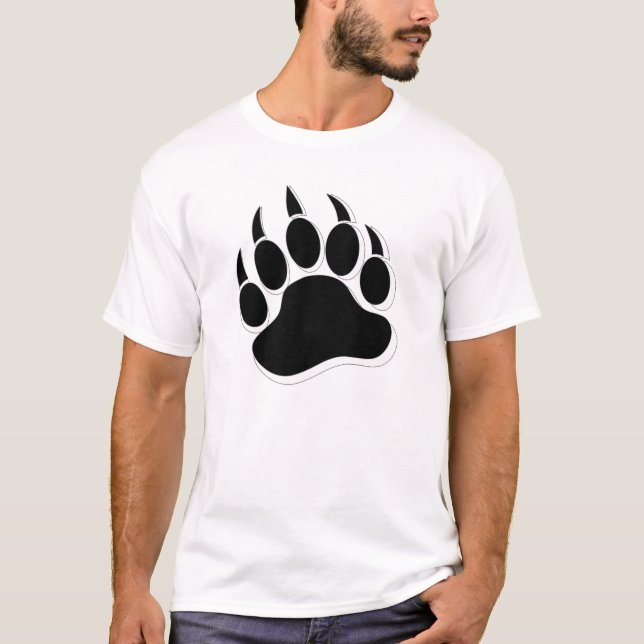 Gay Bear claw Black and White 3D effecT - Shirt (Vorderseite)