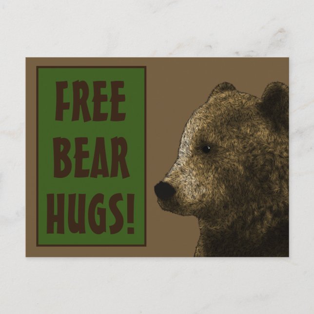 Gay Bear Hugs Postkarte (Vorderseite)
