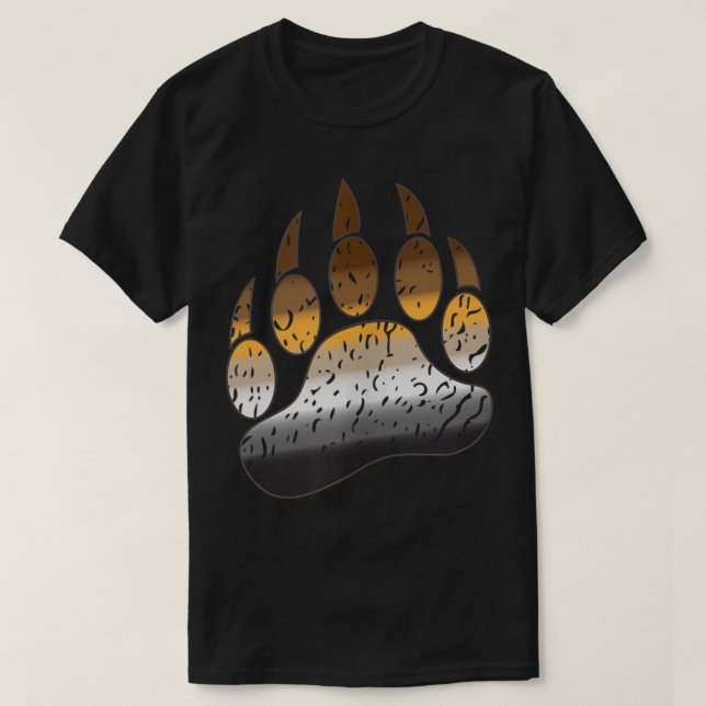 Gay Bear Paw Pride Distressive Tank Top (Design vorne)