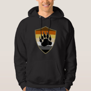 GAY BEAR PRIDE BEAR PAAR SHIELD HOODIE