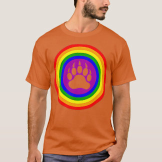 Gay Bear Pride Bear Paw Pocket LGB T-Shirt