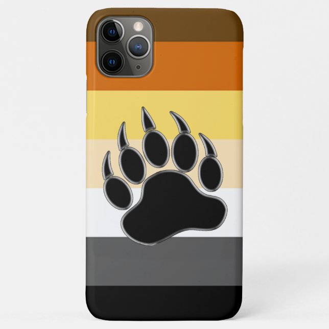 Gay Bear Pride Flag Bear Paw Case-Mate iPhone Hülle (Rückseite)