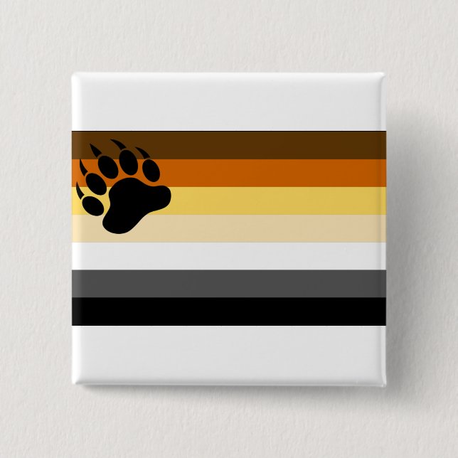 Gay Bear Pride Flag Button (Vorderseite)