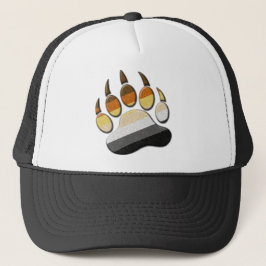 Gay Bear Pride Flag farbiges Paw Symbol Truckerkappe