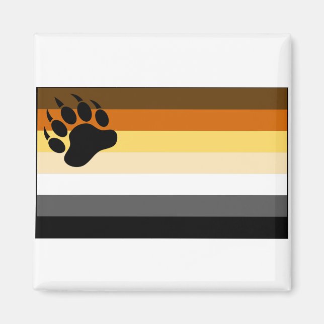 Gay Bear Pride Flag Magnet (Vorne)