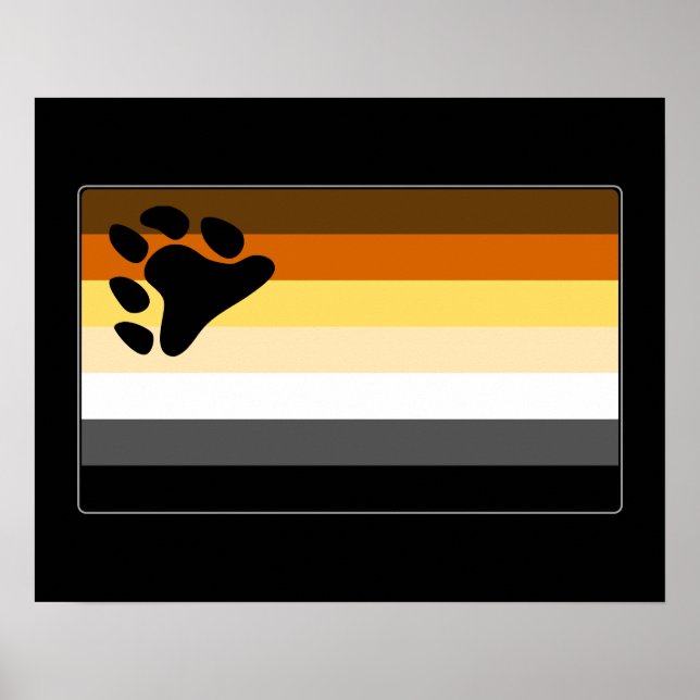 Gay Bear Pride Flag Poster (Vorne)