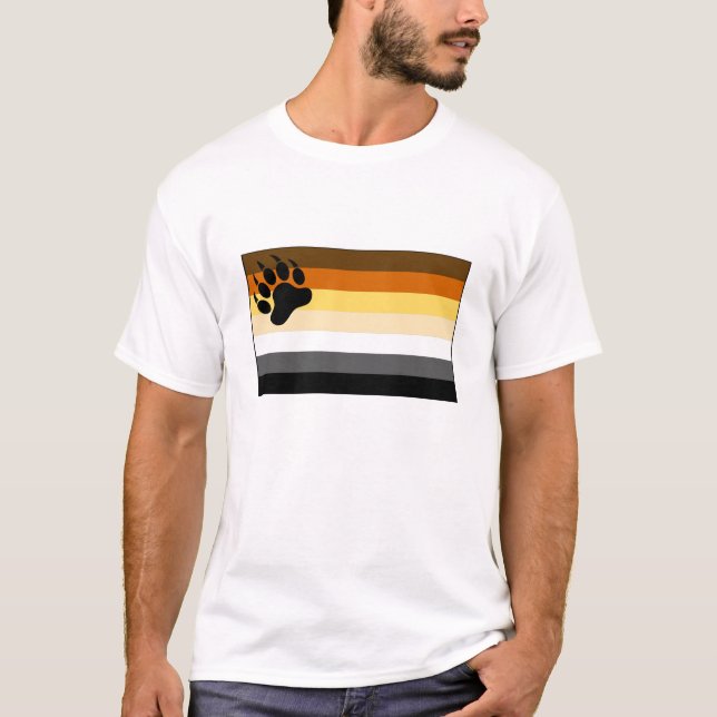 Gay Bear Pride Flag T-Shirt (Vorderseite)