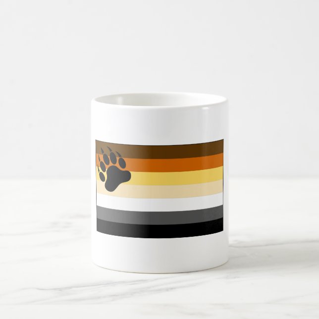 Gay Bear Pride Flag Verwandlungstasse (Mittel)