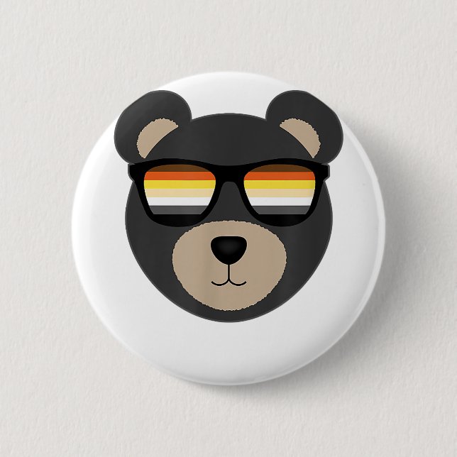 Gay Bear Sunglasslogo Button (Vorderseite)