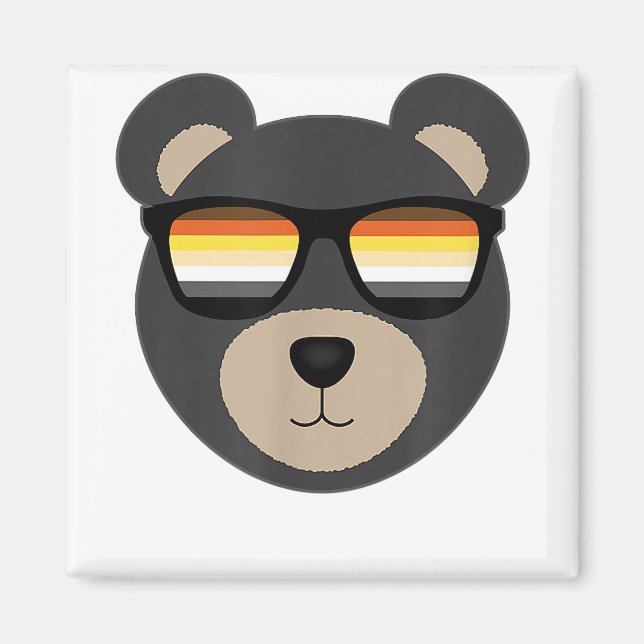 Gay Bear Sunglasslogo Magnet (Vorne)