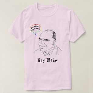 Gay Blade LGBTQ+ Gay Pride Humor  T-Shirt