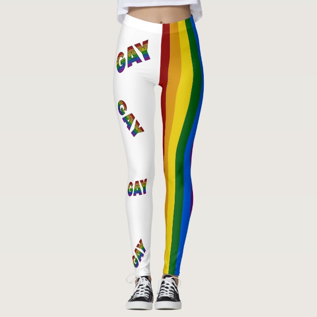 Gay Blume Prix Colors Stripte Leggings (Vorderseite)