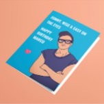 Gay Boyfriend Birthday Card Karte<br><div class="desc">Großartige,  anpassbare LGBTQ-Geburtstagskarte für einen schönen Freund</div>