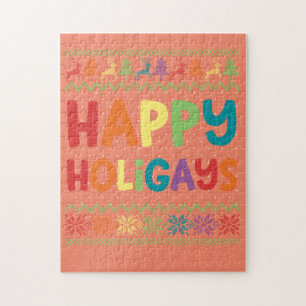 Gay Christmas Funny LGBT Happy Holigays Rainbow