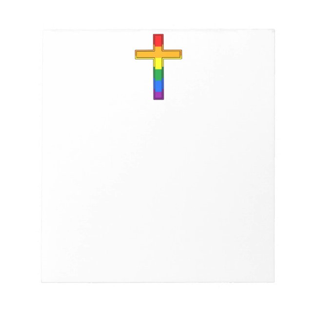 Gay Cross Notizblock (Vorderseite)