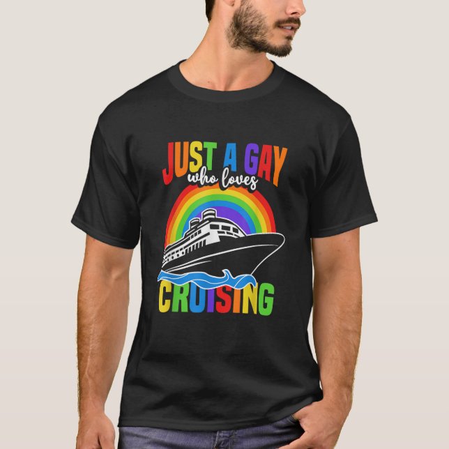 Gay Cruise Sommerurlaub T-Shirt (Vorderseite)