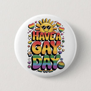 Gay Day LGBT Prith Monat Button