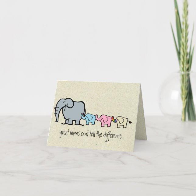 gay eleant mothers day card karte (Vorderseite)