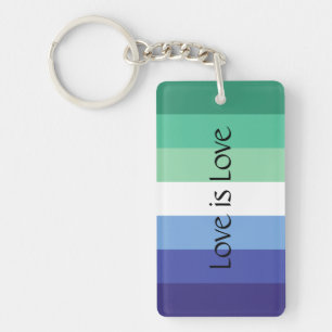 Gay Flag Liebe ist Liebe Custom Schlüsselanhänger