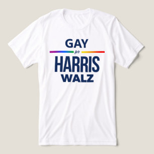 Gay for Harris Walz Tri-Blend Shirt