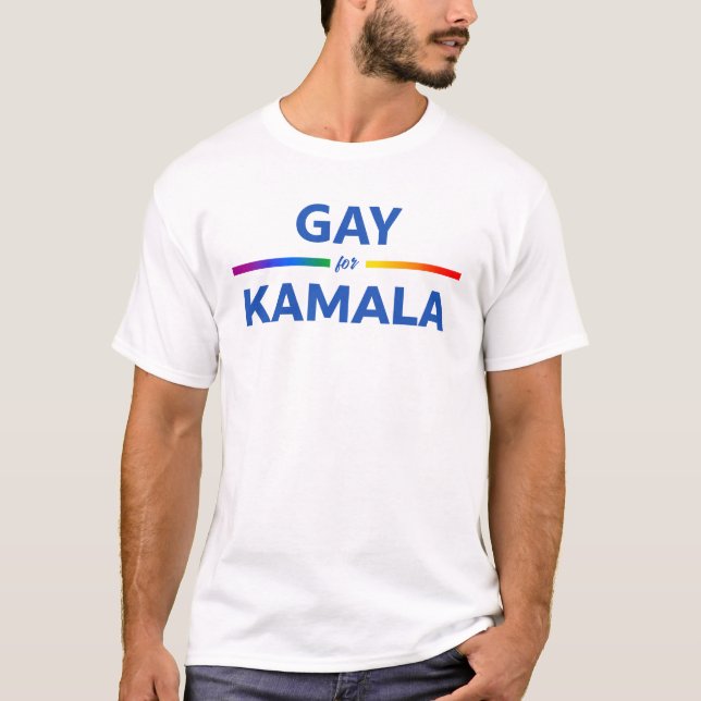Gay for Kamala Harris T-Shirt (Vorderseite)