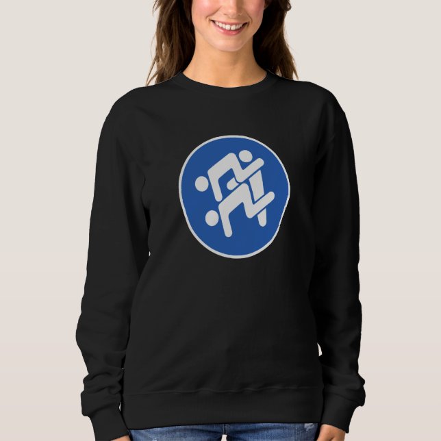 Gay For Men Threesom Gay Street Sign Sweatshirt (Vorderseite)