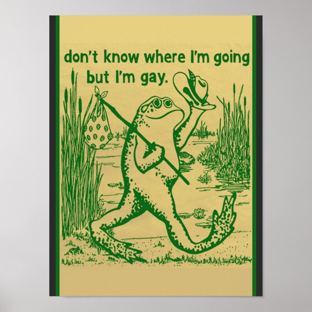 gay frog poster (Vorne)
