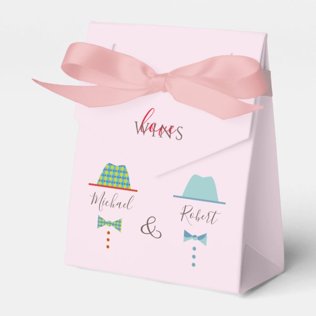 Gay Gastgeschenk Hochzeit Bag Geschenkschachtel (Vorderseite)