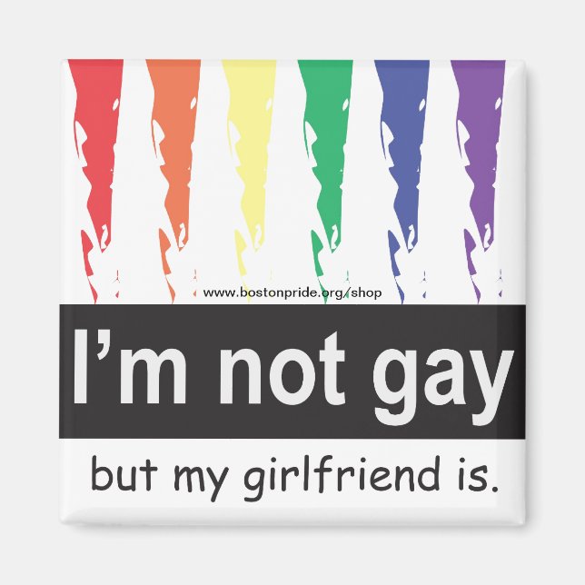 Gay Girlfriend Magnet Square (Vorne)
